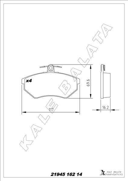 BALATA ÖN AROSA-CORDOBA I.II-IBIZA II.III-İNCA-TOLEDO I 93-99