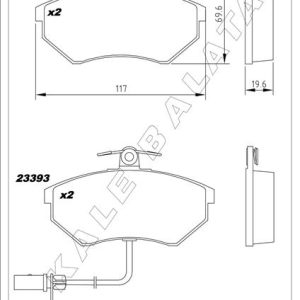 ÖN BALATA FİŞLİ KÜÇÜK TİP PASSAT-A4 97-04 GDB1366