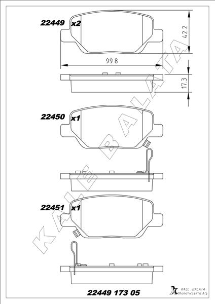 ARKA BALATA FIAT EGEA 16 1.3D MTJ 1.4 1.6E-TORQ 1.6D MTJ