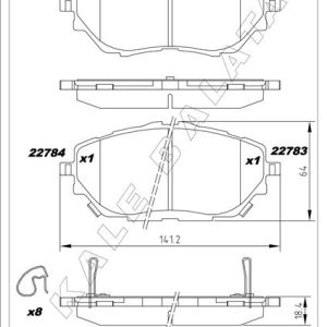 BALATA ÖN C-HR-COROLLA XII 16-