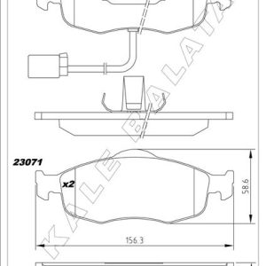 BALATA ÖN COUGAR-MONDEO I.II-SCORPIO I.II 85-00