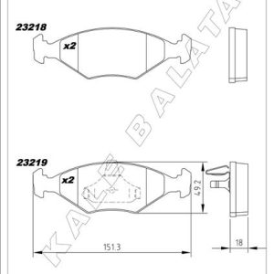 ÖN BALATA PALIO 1.6 16V-PALIO WEEKEND 1.2-1.7TD-ALBEA 1.4-1.6 16V 96