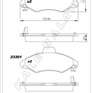 ON FREN BALATASI ESCORT 90 00 ORION 1.3 / 1.4 / 1.6 90 00 FISLI