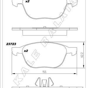ÖN BALATA FOCUS 04 18 CMAX 07 19 KUGA I -II 08 14 VOLVO V40 19 C30 06 12 S70 08 13S40 04 12 V50 04 12 MAZDA 3 03 09 5 05 09