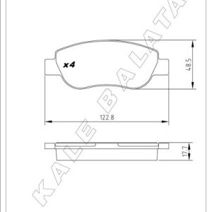 ÖN BALATA FIAT PALIO 96 1.2 1.4 RENAULT MEGANE II 02 SCENIC II 02 1.4 1.5dCi