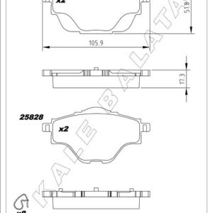 ARKA FREN BALATASI ASTRA L-GRANDLAND-C4 GRAND/SPACETOURER-C5 AIRCROSS-P508-P5008-P308-P3008-DS4-DS7 290mm