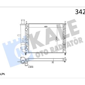 RADYATÖR FIAT BRAVA-BRAVO I-MAREA-MAREA WEEKEND AL-PL-BRZ 7776507-7776508-46736955