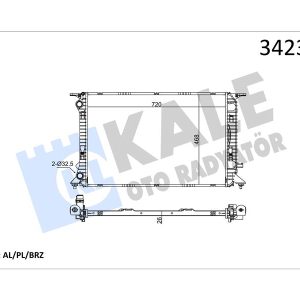 RADYATÖR AUDI AUDI A4-A5-A6-Q3-Q5 AL-PL-BRZ 8K0121251L-8K0121251R