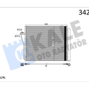 KLIMA RADYATORU BMW S63 N63 E70 E71 F15 F16 G05 G06 64509239944