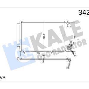 KLIMA RADYATORU KONDENSERİ FIESTA VI 1.25 1.4 16V 1.4TDCI 08 14 8V5119710BD-8V5119710BB-AP3J19710CA