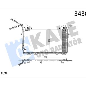 KLIMA RADYATORU MERCEDES E-CLASS W210 S210 A2108300470