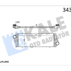 TURBOSARJ RADYATORU MERCEDES SPRINTER B901 B905 . VW LT 28-35-46 A9015010701-2D0145805