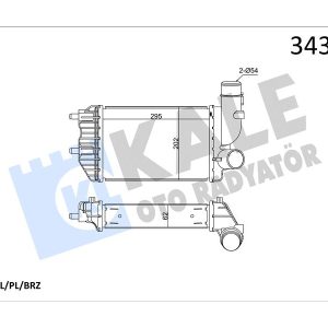 TURBO RADYATÖRÜ INTERCOOLER DUCATO-JUMPER-BOXER AL/PL/BRZ 295x202x62 1307012080-0384.E4-1340934080
