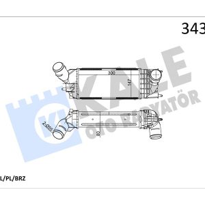 TURBO RADYATÖRÜ INTERCOOLER CITROEN C5 Hdi 05 AL/PL/BRZ 300x147x76