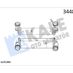 TURBO RADYATORU BMW E70 F15 E71 F16 17517809321