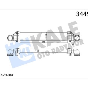 TURBOSARJ RADYATORU MERCEDES E-CLASS W211 S211 A2115001002