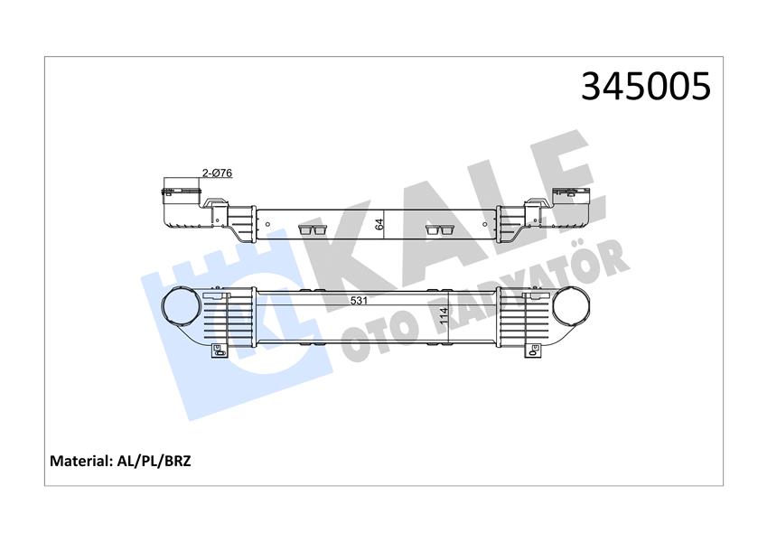 TURBOSARJ RADYATORU MERCEDES S-CLASS W220 99 05 A2205000000