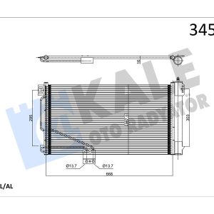 KLIMA RADYATORU MERCEDES SLK-CLASS R171 04 11 A1715000154
