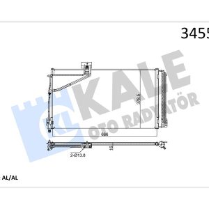 KLIMA RADYATORU MERCEDES SLK-CLASS R171 04 11 A1715000354