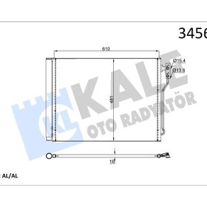 KLIMA RADYATORU BMW F07 F10 F11 F18 N20 64536805453-64539350374-64539284946