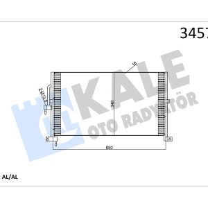 KLIMA RADYATORU YB - XB AJ-V6 X-TYPE I X400 2002 2009