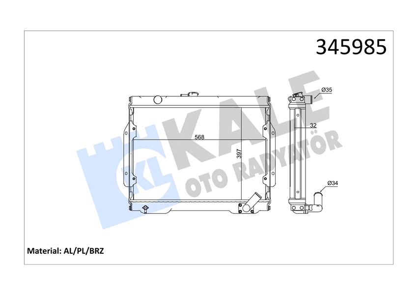 RADYATÖR L200 AL/PL/BRZ