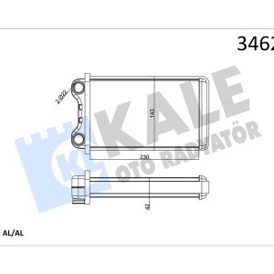 KALORİFER RADYATÖRÜ AUDI A4 00-04