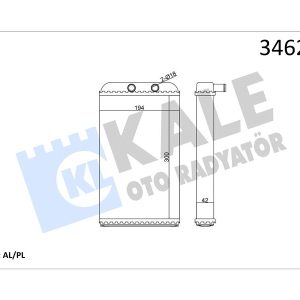 KALORİFER RADYATÖRÜ DUCATO-BOXER-JUMPER2.5TDI-2.8TDI 94-02 6448.H8-46722710