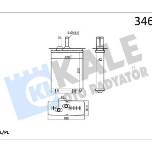 KALORİFER RADYATÖRÜ PUNTO 1.1-1.2-1.4-1.6-1.7 93-99