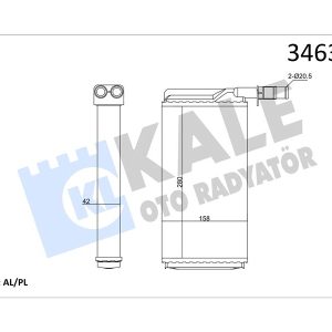 KALORİFER RADYATÖRÜ ALFA 164 87-98 CROMA 85-96 THEMA 87-94