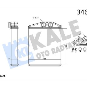KALORİFER RADYATÖRÜ VECTRA C 02 SIGNUM 03 Z18XER 185x169 1618260-93171801