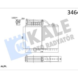 KALORIFER RADYATORU BMW E34 88 92 64111384725