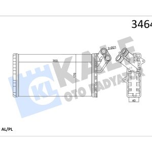 KALORİFER RADYATÖRÜ SCUDO 96-02 -JUMPY 96 EXPERT 96-02 806 99-02 299x170 9566944680-6448.A7