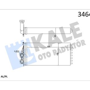 KALORİFER RADYATÖRÜ CITROEN DS5 PEUGEOT 3008-5008 6448.T9