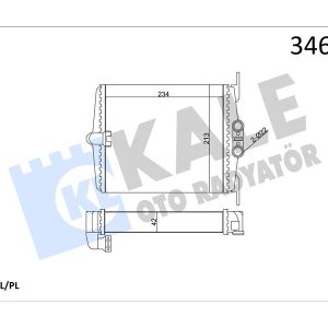 KALORIFER RADYATORU MERCEDES S-CLASS W140 SASI NO: A133638 A1408300761