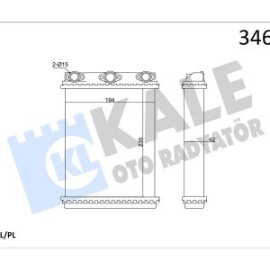 KALORIFER RADYATORU MERCEDES W124 S124 C124 A0028355501