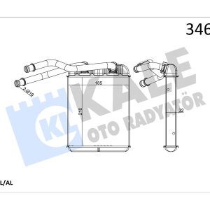 KALORİFER RADYATÖRÜ VW TOUAREG 02 AUDİ Q7 10 7L0819031-7L0819031A-95557232600