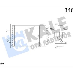 KALORIFER RADYATORU ARKA MERCEDES S-CLASS W140 91 98 A1408300661