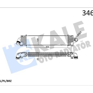 TURBO INTERCOL RADYATORU FOCUS II 1.6 TDCI 2.0 TDCI C-MAX 06 11 03 1.6 TDCI 1.8 TDCI 2.0 TDCI C-MAX 06 11 03 S-MAX 09 06 MONDEO III 00 07 IV 07 1.6