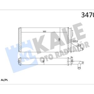 KALORİFER RADYATÖRÜ IVECO DAILY TD 89-96 93930678