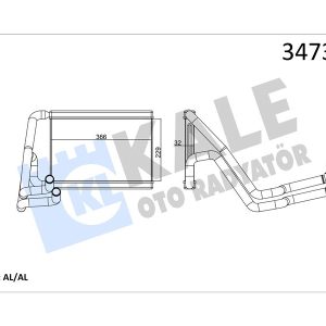 KALORİFER RADYATÖRÜ HYUNDAI İX35. TUCSON 1.6L G4FD GDİ 11-15 2.0L D4HA CRDİ 10-15 / KIA SPORTAGE 1.6 L G4FJ T-GDI 11-15 2.0L D4HA CRDİ 10-15 -