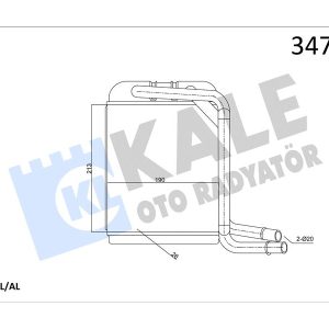 KALORİFER RADYATÖRÜ TRANPORTER T5-T6 03 7H1819031-7H0819031
