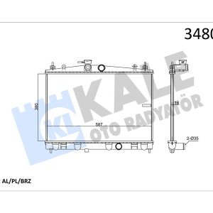 RADYATÖR AL/PL/BRZ CUBE-JUKE MT 214101FD0A-21410BA60A-21410EE000