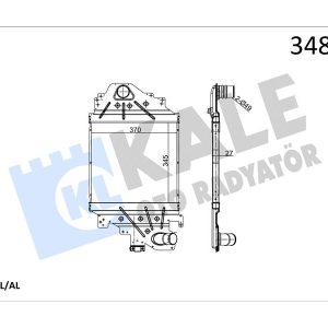 TURBO RADYATÖRÜ INTERCOOLER CLIO II 1.5DCI AL/PL/BRZ 345x370x27 8200252209