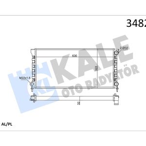 RADYATÖR AL/MKNK PASSAT MT