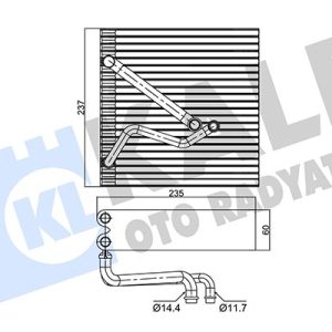 EVAPORATOR A3-TT-SEAT ALTEA-TOLEDO-LEOV-VW GOLF-CADDY-PASSAT-JETTA-EOS-SCIROCCO-SHARAN-TIGUAN-EOS 1K1820103E
