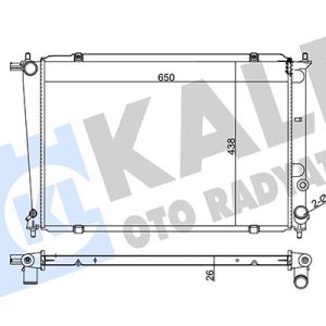 RADYATÖR STAREX 00-04 H1 2.5 CRDI AC KLİMASIZ MEK 650x438x26 AL/PL/BRZ