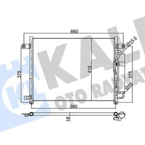 KONDENSER AL/PL/BRZ AVEO-KALOS 96469288-96539632-96834082