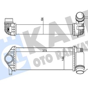 TURBO RADYATÖRÜ KANGOO III 2010 KLIPSLI GEÇMELİ 144963234R