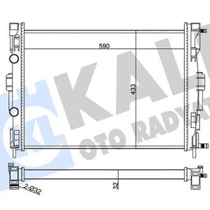 RADYATÖR MEGANE II-SCENIC II 1.4-1.6 16V 02- 8200115541-7711135783